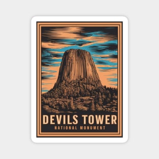 Devils Tower National Monument Poster Magnet