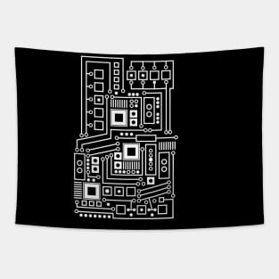 Circuit Board - Technical Computer Design Tapestry