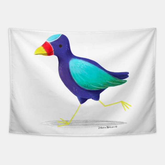 American Purple Gallinule Tapestry by julianamotzko