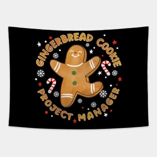 Funny Christmas - Gingerbread Cookie Project Manager Tapestry