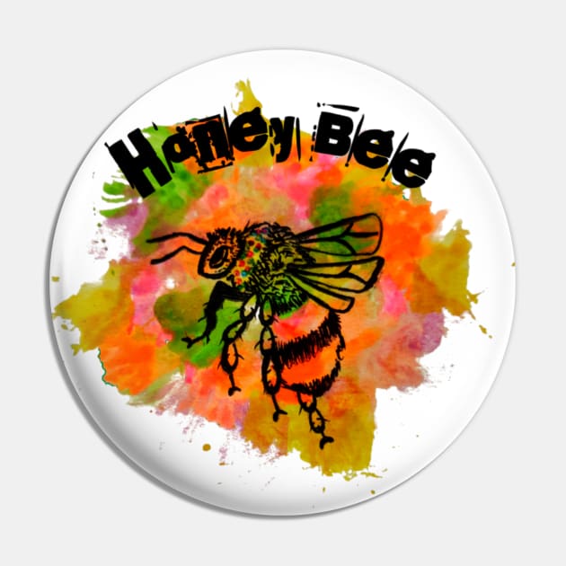 Honey Bee Pin by Smriti_artwork