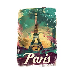 Paris Retro France t-shirt T-Shirt
