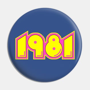 1981 Arcade Game (variant) Pin