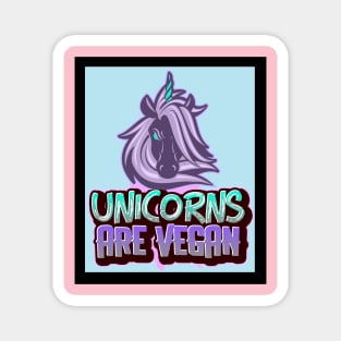 Unicorns are Vegan Magnet