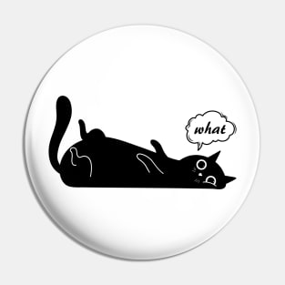 black cat says what Pin