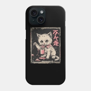 Cat Strawberry Cookies Phone Case