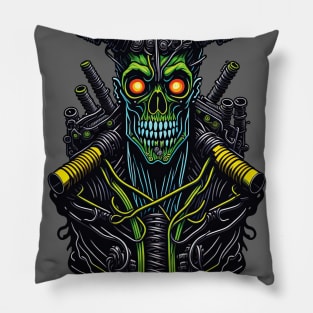 Cyborg Heads S02 D22 Pillow