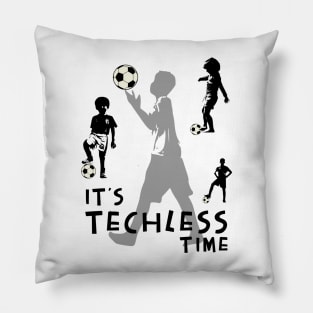 Techless Time Soccer Football Futbol Kids Athlete Athletic Tee Pillow