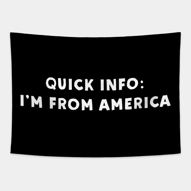 America - Cool & Funny Tapestry by Novel_Designs