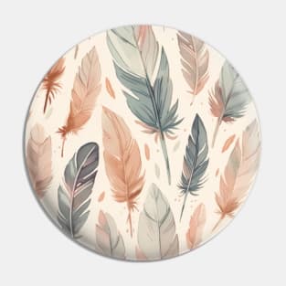 Indian Feathers Art Print Pin