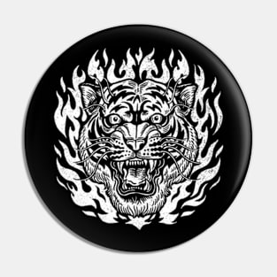 TIGER FLAMES Pin