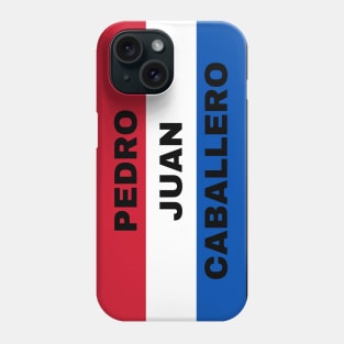 Pedro Juan Caballero City in Paraguay Flag Colors Phone Case