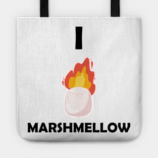 Whimsical Delight: I Marshmallow, Marshmallow Bliss Bakery, Cute and Fluffy Marshmallow Magic Tote