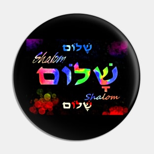 Shalom Bubbles Pin