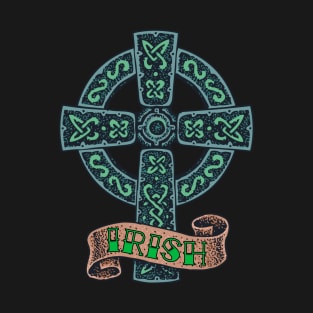 Celtic Cross Irish St Patrick's Day T-Shirt