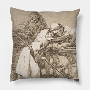 Be Quick, They Are Waking Up by Francisco Goya Pillow