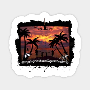 Escape to paradise with your loved ones - tropical family vacations Magnet