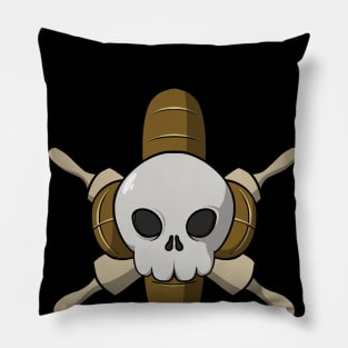 Bakers crew Jolly Roger pirate flag (no caption) Pillow