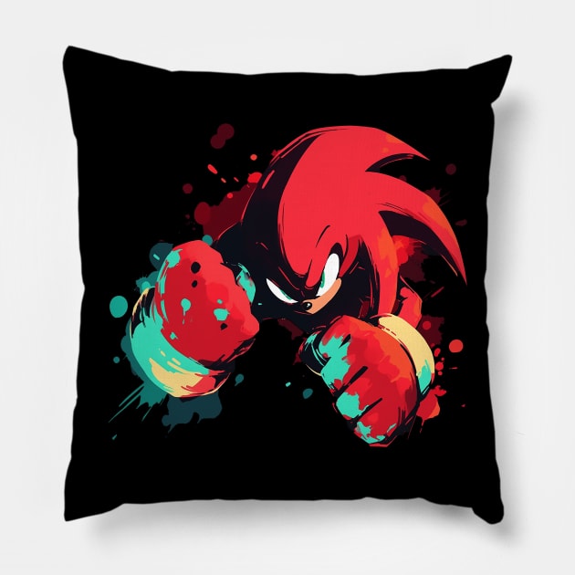 knuckles Pillow by skatermoment