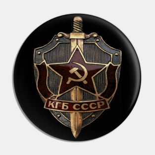 KGB Badge Pin