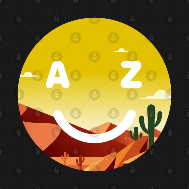 Arizona Desert Smiley Face by goodwordsco