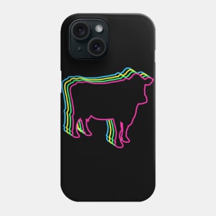 Cow 80s Neon Phone Case