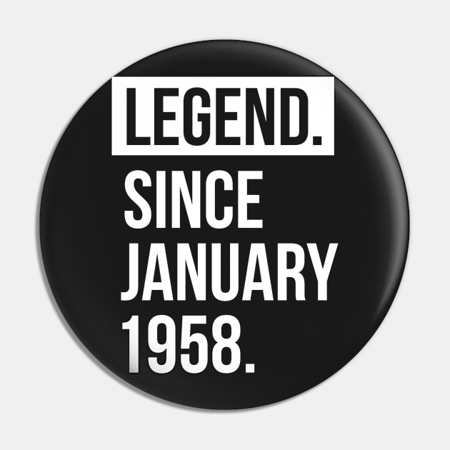 1958 January 61 years old birthday Pin by hoopoe