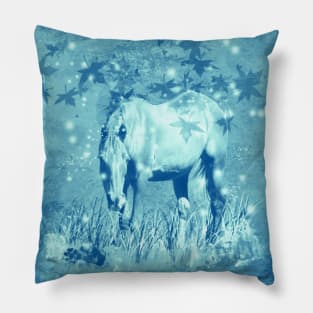 Horse in faerie lights Pillow