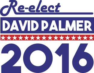 Re-Elect David Palmer 2016 (Bold) Magnet