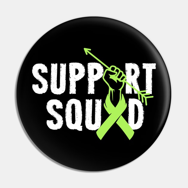 Support Squad lymphoma Cancer Awareness lymphocytes Ribbon Pin by ArtedPool