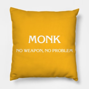 D&D: Monk (No Weapon) Pillow