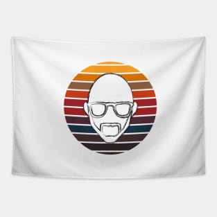 Bald Guy Birthday, Bald Guy With Beard and Glasses, Birthday, Funny, Fathers Day, Christmas Tapestry