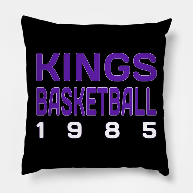 Kings Basketball Classic Pillow by Medo Creations