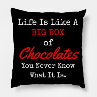 Life Is Like A Box Of Chocolates Pillow