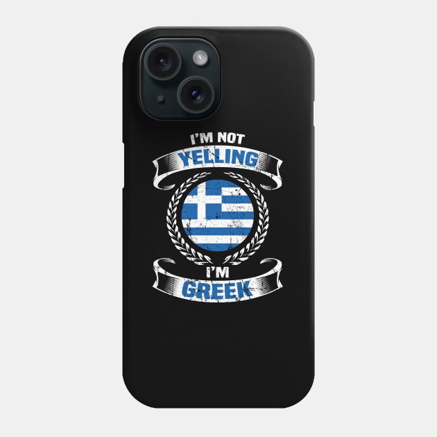 Greek Greece Flag Athens Phone Case by Weirdcore