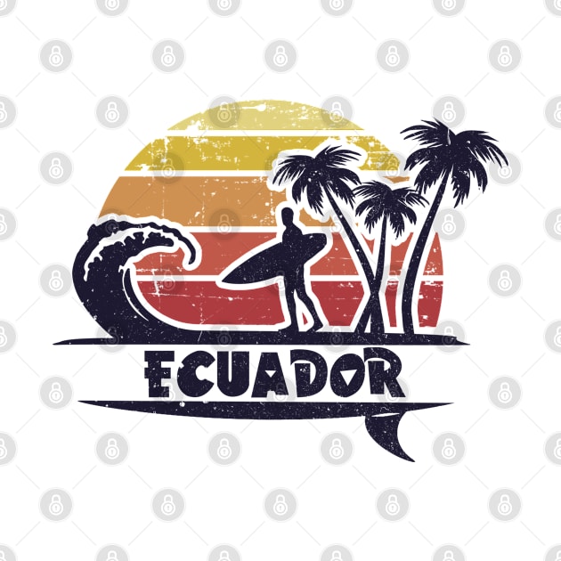 Ecuador surfing beach gifts. Perfect present for mom mother dad father friend him or her by SerenityByAlex