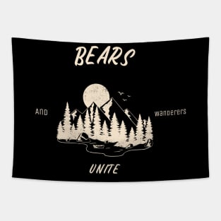 Bears and Wanders Unite Tapestry