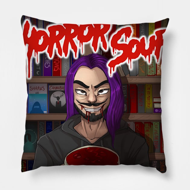 Horror Soup Cover Art Pillow by Horror Soup Podcast