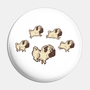 Running Pug Pin