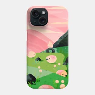 Sheep on a Mountain Phone Case