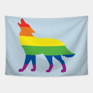 Pride Animals- Gay Wolf Tapestry