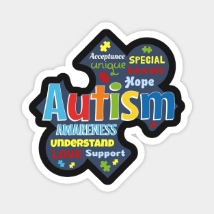 Puzzle Piece Autism Awareness Magnet