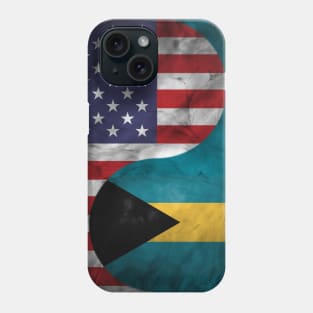 USA and Bahamas Dual Flag Yin Yang Combination Phone Case