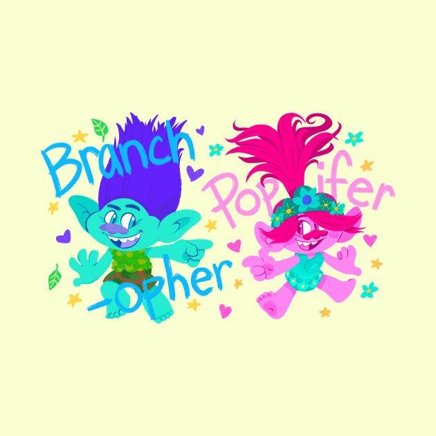 Branchopher and Popifer by jzanderk