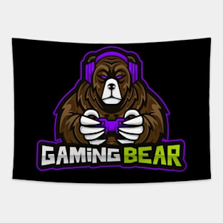 Gaming Bear Tapestry