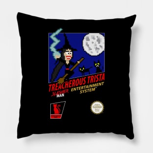 Treacherous Trista Retro 8-Bit Gaming Pillow