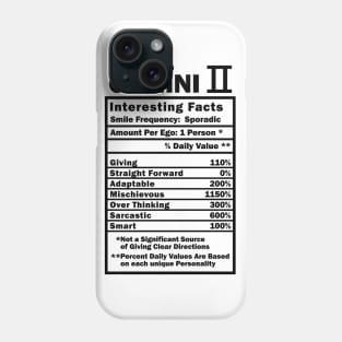 Gemini Zodiac Personality Traits - Male Female Gender Neutral Phone Case