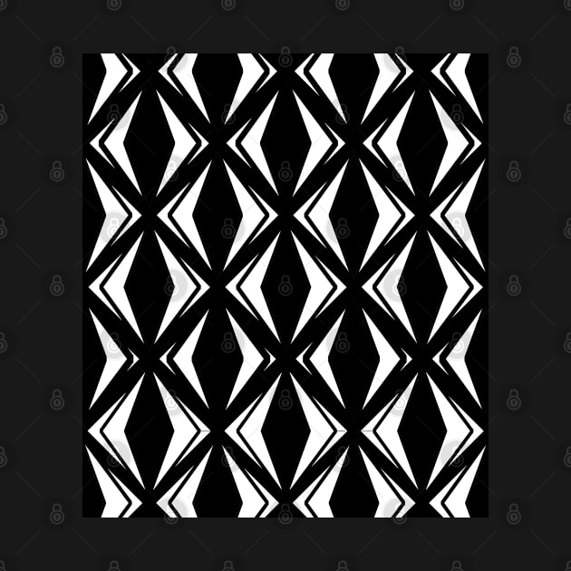 Black and white seamless pattern design by Spinkly