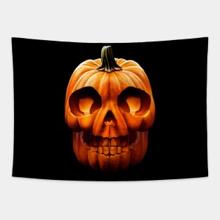 Scary Halloween Pumpkin Art Tapestry