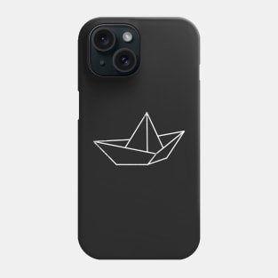 White Paper boat Phone Case